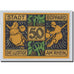 Geldschein, Deutschland, Boppard, 50 Pfennig, personnage, 1921, 1921-03-30