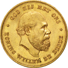 Pays-Bas, William III, 10 Gulden, 1875, KM 105