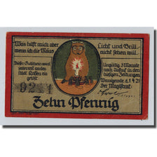 Banknote, Germany, Wernigerode, 10 Pfennig, personnage, 1921, 1921-04-1