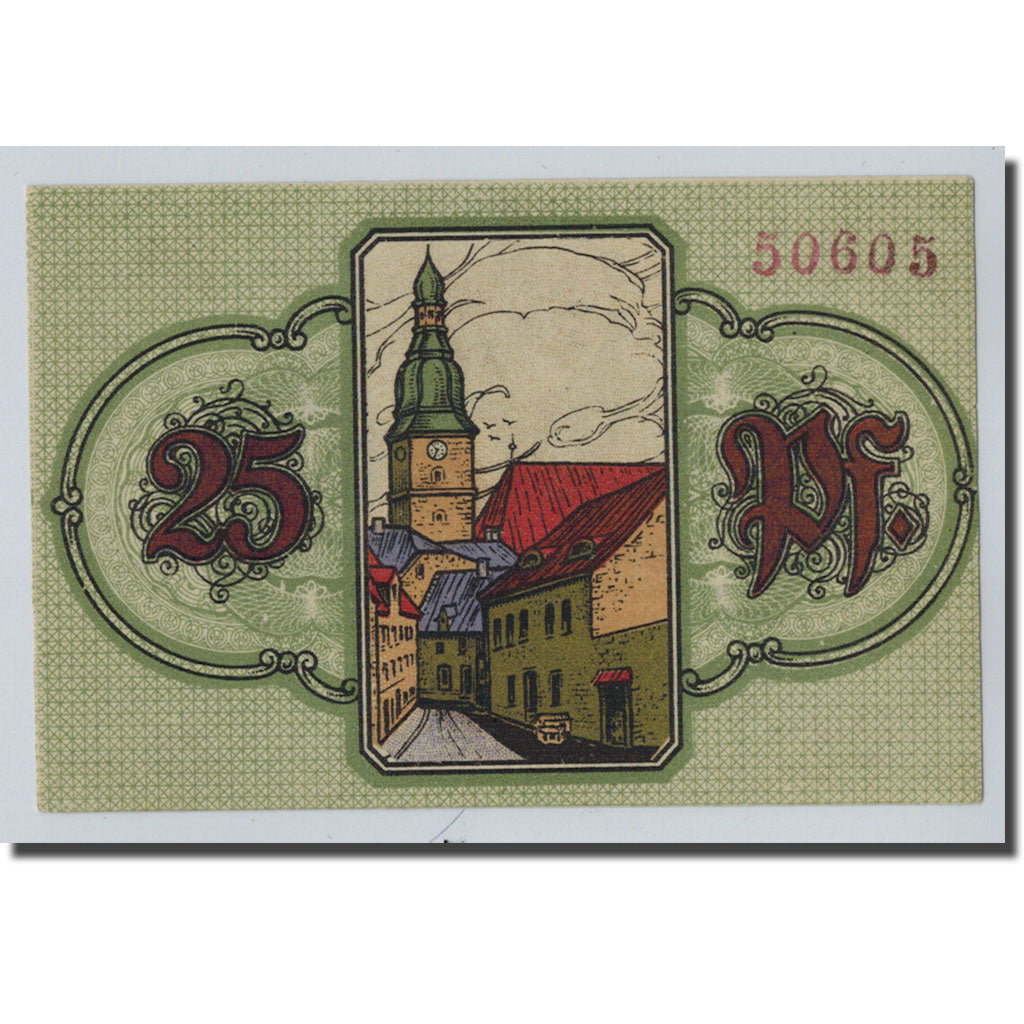Banknote, Germany, Wunsiedel, 25 Pfennig, ruelle, 1918, 1918-11-11, UNC(63)
