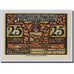 Banknote, Germany, Wohlau, 25 Pfennig, manoir, 1921, 1921-04-01, UNC(63)