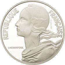 Vème République, 20 Centimes Marianne, 1989, Piéfort Argent, KM P693