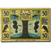 Banconote, Germania, Tostedt, 50 Pfennig, personnage, 1921, SPL, Mehl:1332.1