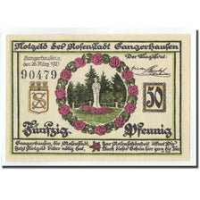 Billete, Alemania, Sangerhausen, 50 Pfennig, place, 1921, 1921-03-26, SC