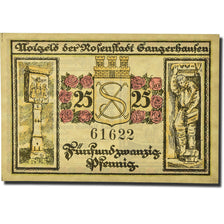 Banknote, Germany, Sangerhausen, 25 Pfennig, Ecusson, 1921, 1921-03-26, UNC(63)