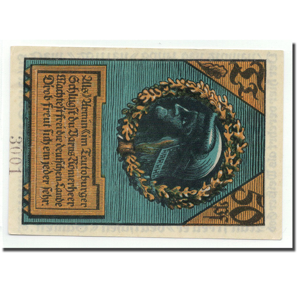 Billet, Allemagne, Wettin Stadt, 50 Pfennig, personnage, O.D, SPL, Mehl:1421.1