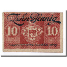 Banconote, Germania, Saarlouis, 10 Pfennig, Ecusson, 1919, SPL