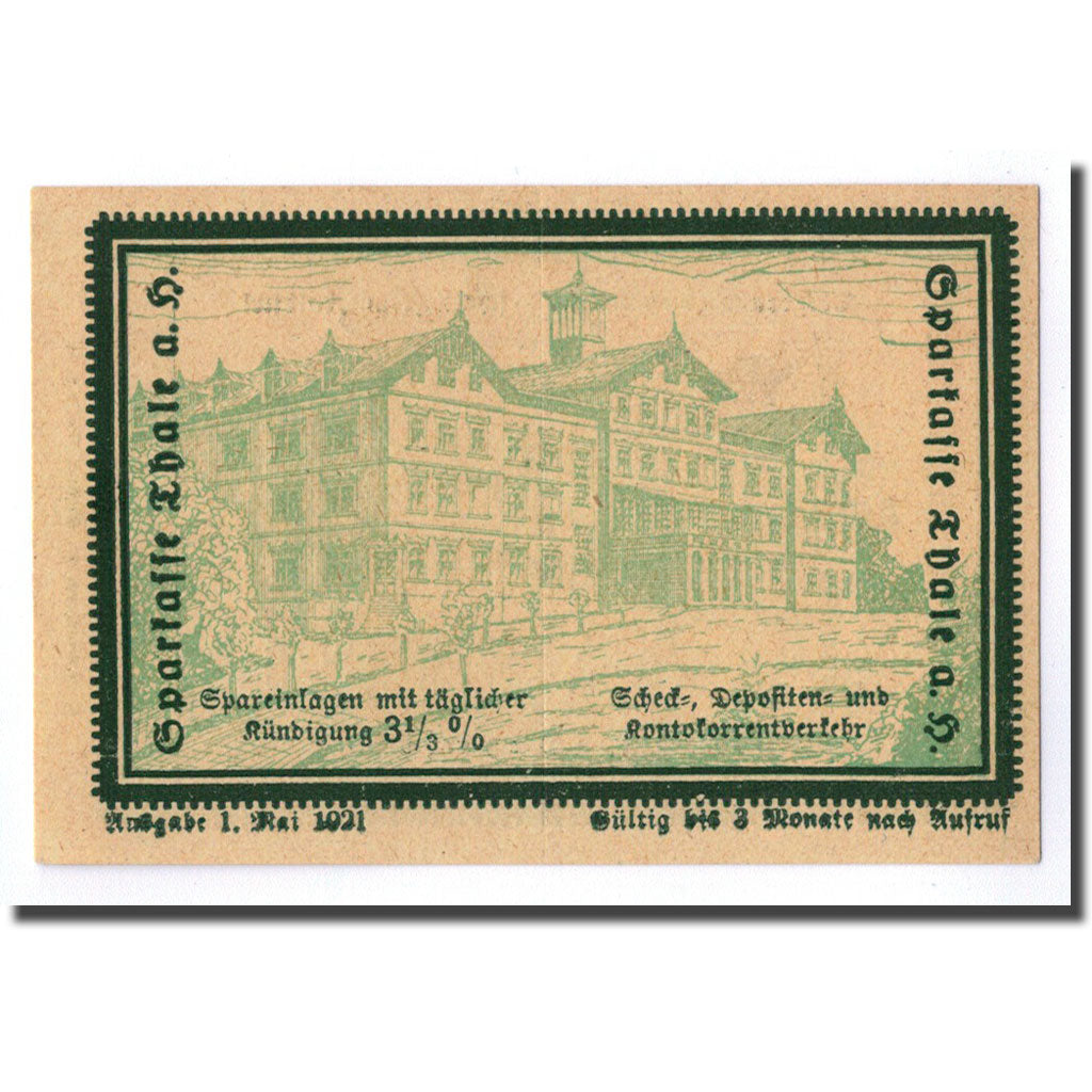 Banconote, Germania, Thale a.Harz Stadt, 10 Pfennig, paysage, 1921, 1921-05-01