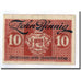 Banknote, Germany, Saarlouis, 10 Pfennig, Ecusson, 1919, UNC(63)