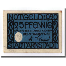 Banknote, Germany, Arnstadt, 25 Pfennig, aigle, 1920, UNC(63)