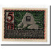 Banknote, Germany, Osnabruck, 5 Pfennig, personnage, 1921, UNC(63), Mehl:1032.1