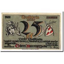 Banknote, Germany, Oberammergau, 25 Pfennig, Monument, 1921, 1921-07-01