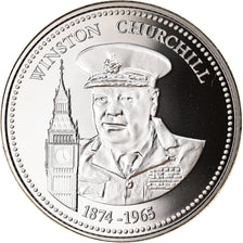 France, Medal, Vème République, Winston Churchill, MS(63), Copper-nickel