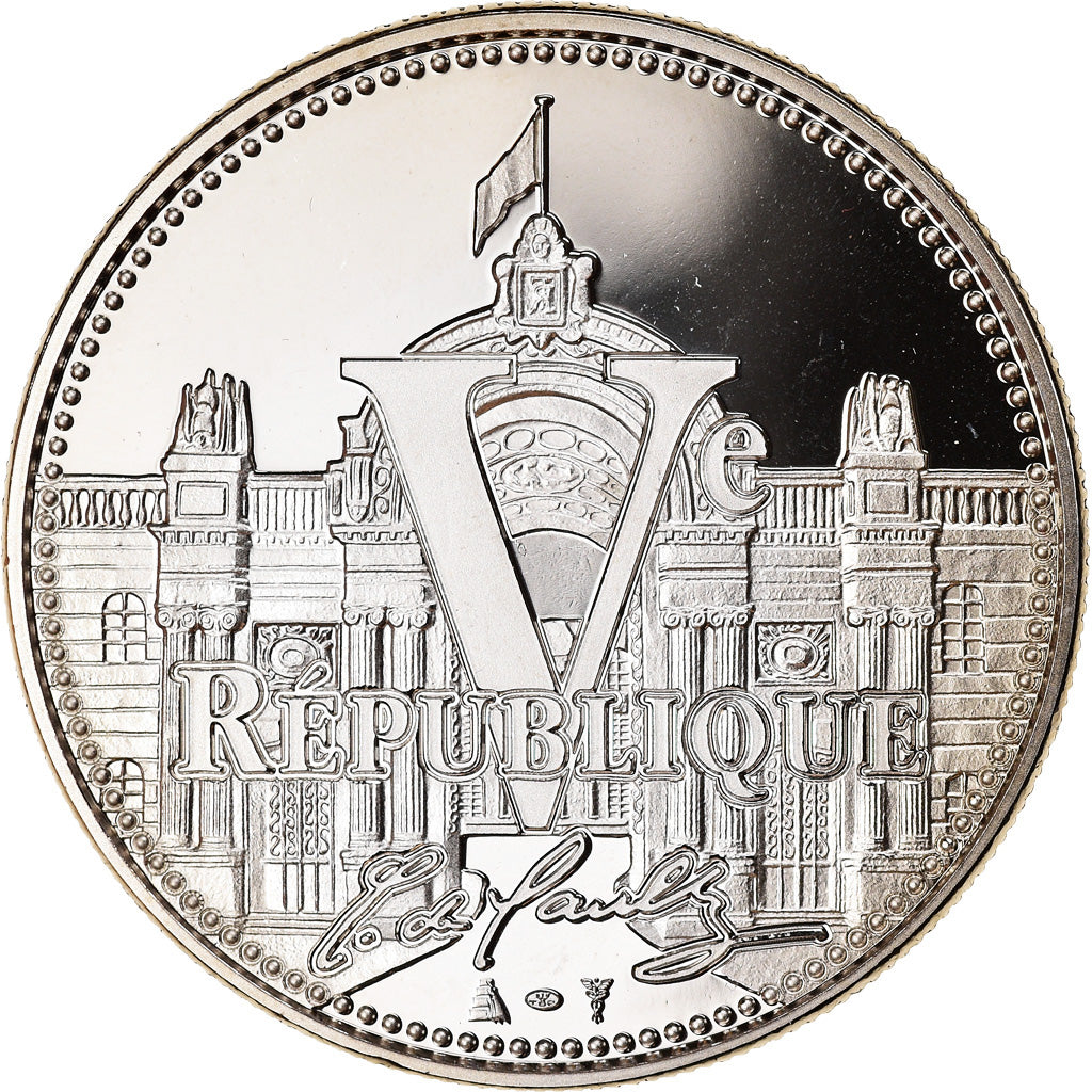 France, Medal, Vème République, Winston Churchill, MS(63), Copper-nickel