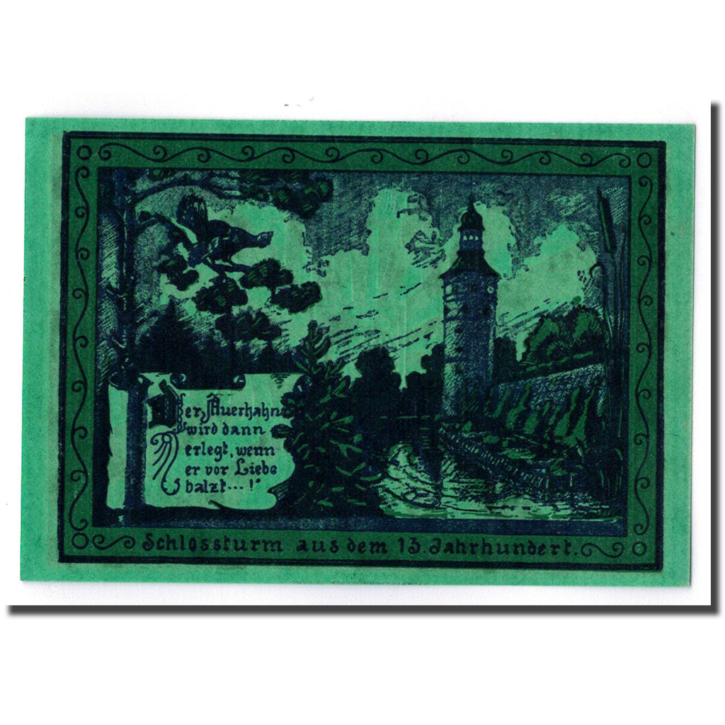 Banknote, Germany, Oppurg, 75 Pfennig, paysage, 1921, 1921-08-01, UNC(63)