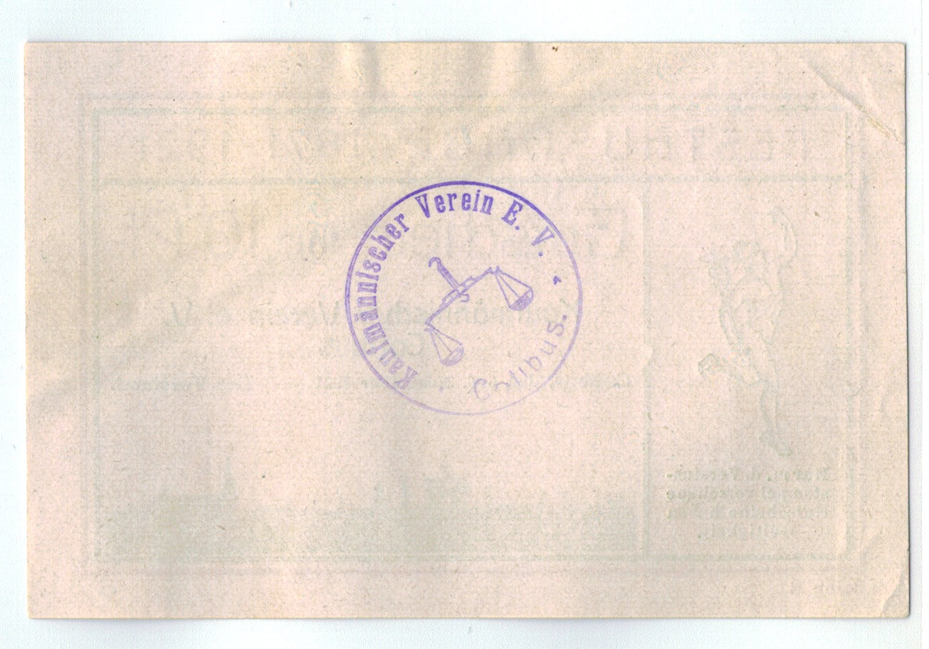 Billet, Allemagne, Cottbus, 10 Pfennig, paysage, 1921, 1921-11-05, SPL