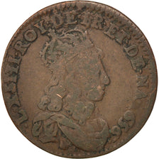 Louis XIV, Liard de France, 1656 I, Limoges, C2G 112