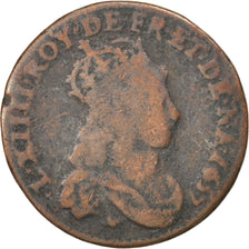 FRANCE, Liard de France au buste juvénile, deuxième type, Liard, 1657, Limoges, 