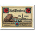 Billet, Allemagne, Perleberg, 50 Pfennig, paysage, 1921, SPL, Mehl:1056.1