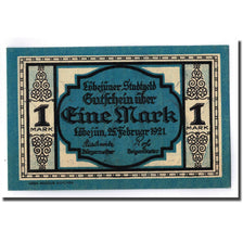 Banknote, Germany, Lobejün, 1 Mark, personnage, 1921, 1921-02-25, UNC(63)