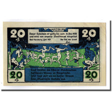 Banknote, Germany, Harzburg, 20 Pfennig, personnage, 1921, UNC(63), Mehl:581.1a