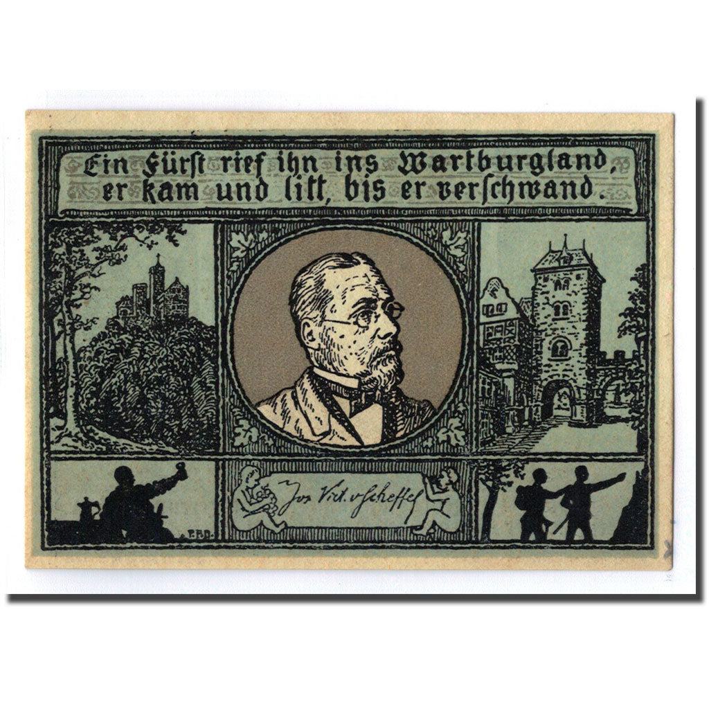 Banknote, Germany, Eisenach Stadt, 50 Pfennig, portrait 2, O.D, UNC(63)