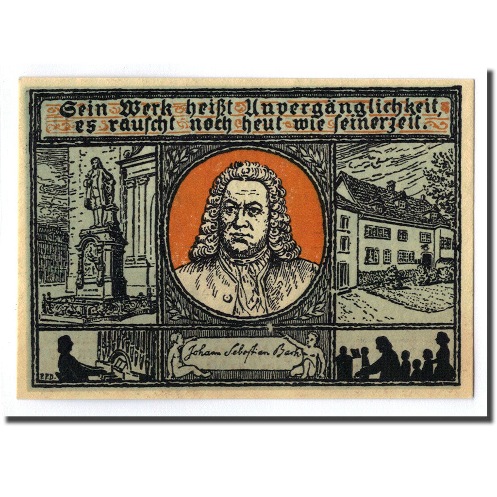 Banknote, Germany, Eisenach Stadt, 50 Pfennig, portrait 4, O.D, UNC(63)