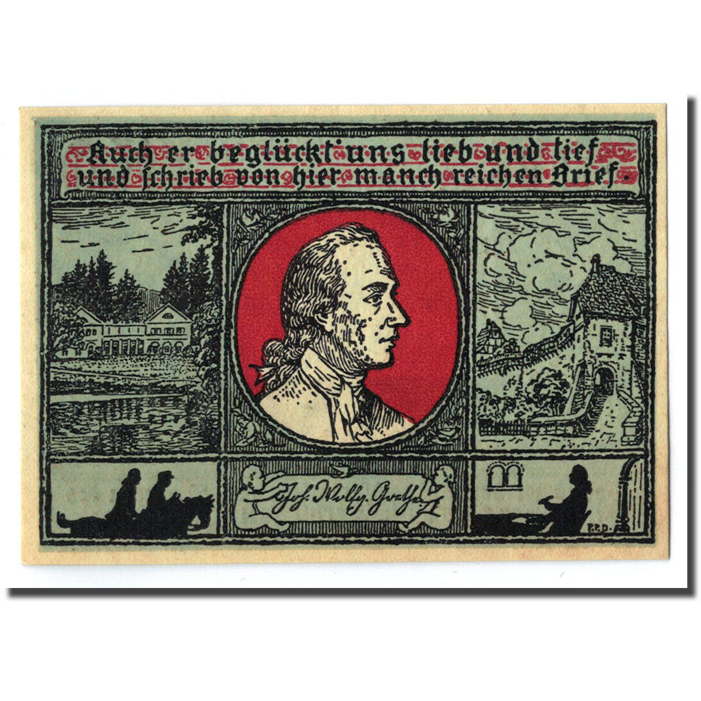 Banknote, Germany, Eisenach Stadt, 50 Pfennig, portrait 5, O.D, UNC(63)