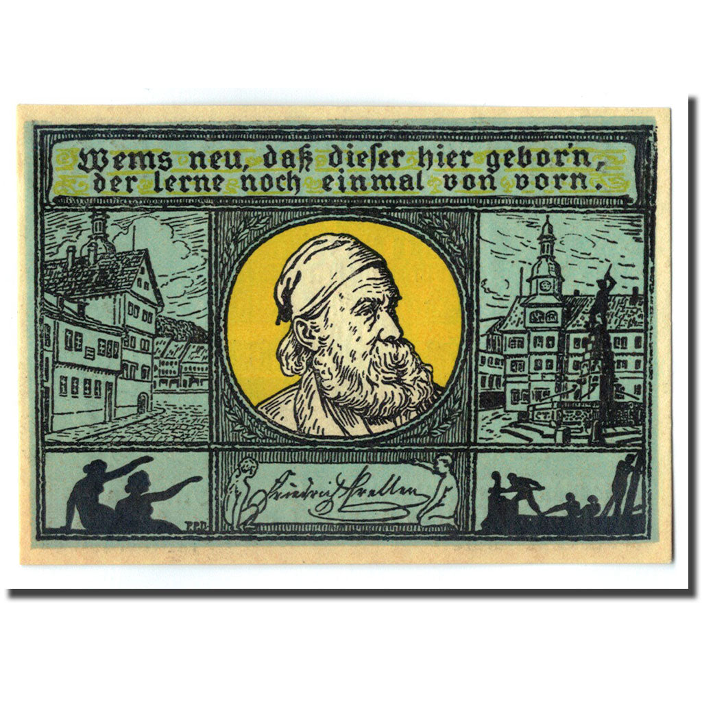 Banknote, Germany, Eisenach Stadt, 50 Pfennig, portrait 6, O.D, UNC(63)