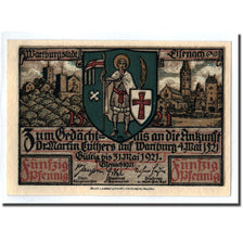 Banknote, Germany, Eisenach Stadt, 50 Pfennig, personnage 2, 1921, UNC(63)