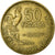 Moneta, Francja, Guiraud, 50 Francs, 1950, EF(40-45), Aluminium-Brąz, KM:918.1