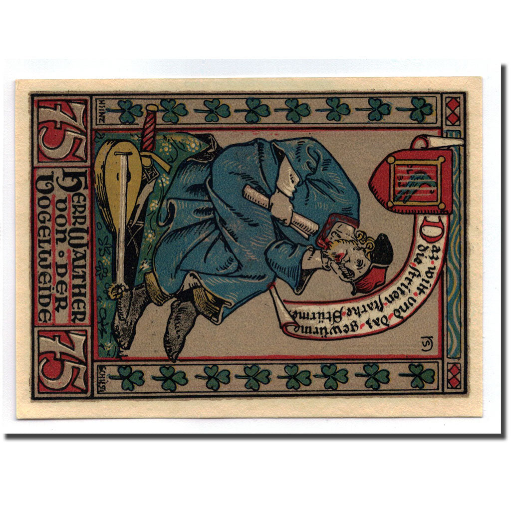 Banknote, Germany, Eisenach Stadt, 75 Pfennig, personnage, 1922, 1922-04-01