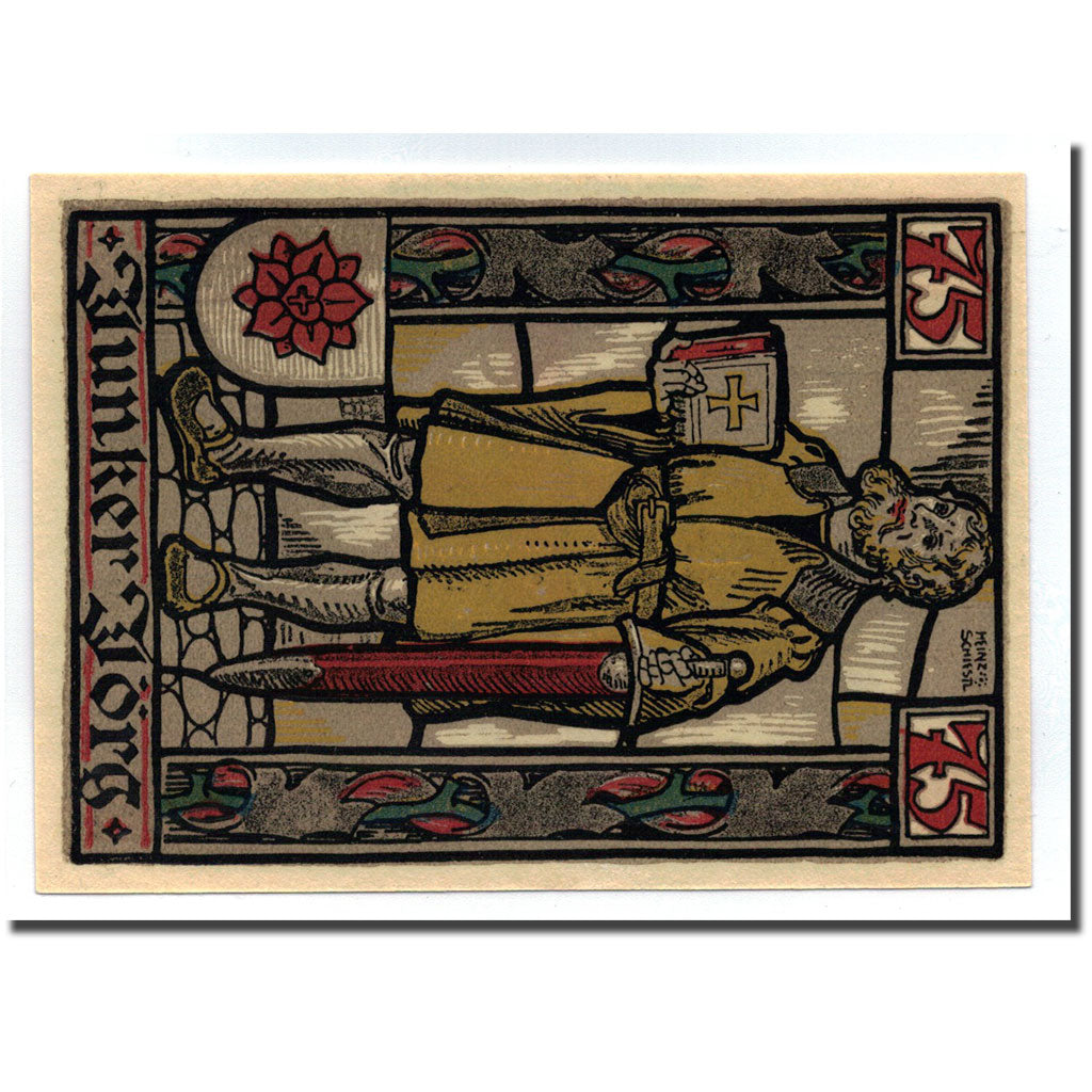 Banknote, Germany, Eisenach Stadt, 75 Pfennig, personnage 1, 1922, 1922-04-01