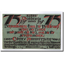 Banknote, Germany, Oberammergau, 75 Pfennig, squelette, 1921, 1921-07-01