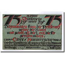 Billet, Allemagne, Oberammergau, 75 Pfennig, squelette, 1921, 1921-07-01, SPL