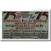 Banknote, Germany, Oberammergau, 75 Pfennig, squelette, 1921, 1921-07-01