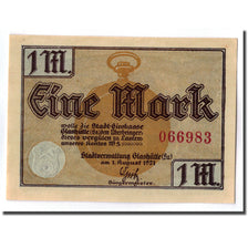 Banknote, Germany, Glashutte, 1 Mark, manoir, 1921, UNC(63), Mehl:430.1