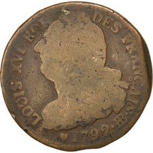 Francia, 2 sols français, 2 Sols, 1792, Strasbourg, B, Bronzo, KM:612, Gadou...