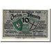 Banknote, Germany, Lyck Stadt, 10 Pfennig, paysage, 1920, 1920-10-01, UNC(63)