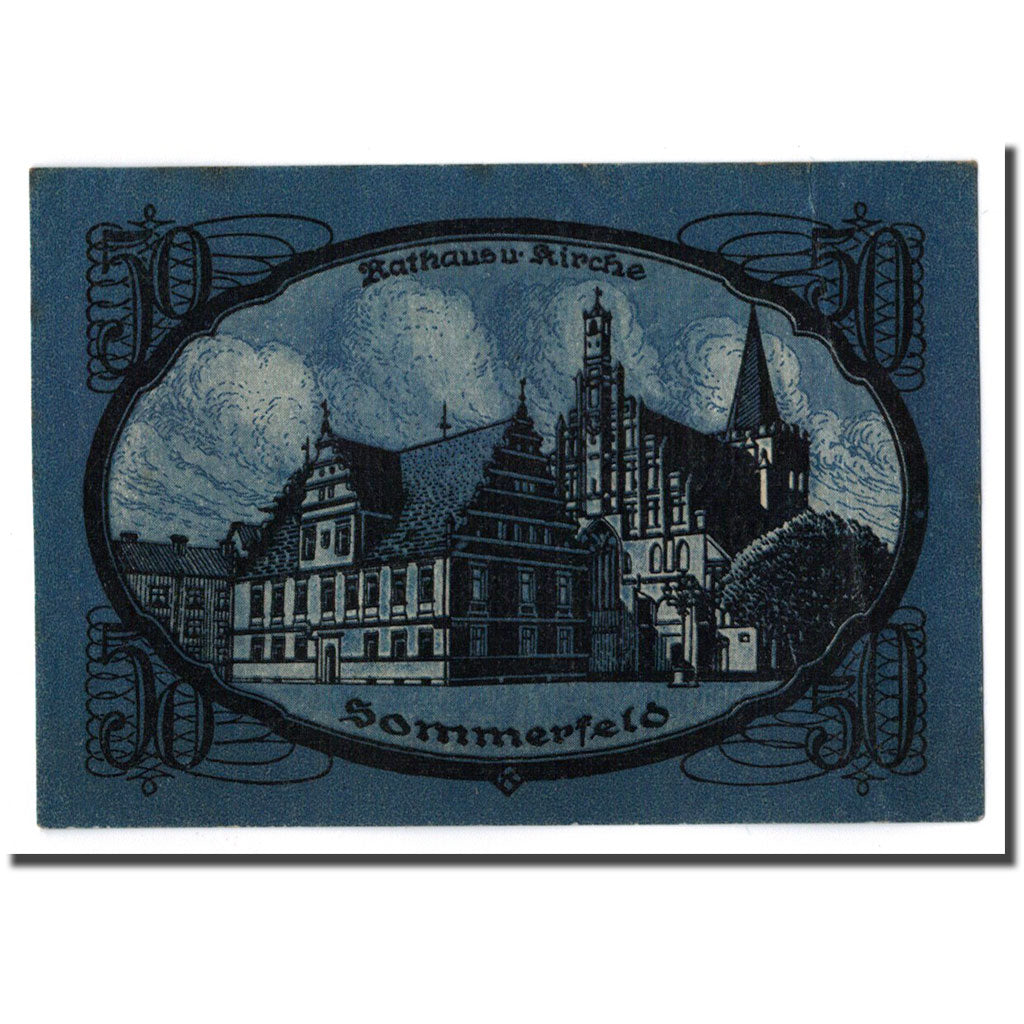 Banknote, Germany, Sommerfeld, 50 Pfennig, paysage, 1920, 1920-04-01, UNC(63)