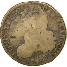 FRANCE, 2 Sols, 1792, Arras, VG(8-10), Bronze, Gadoury #25, 23.14