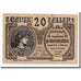 Geldschein, Österreich, Hausmening, 20 Heller, portrait, 1920, 1920-12-31, UNZ-