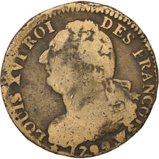 Monnaie, France, 2 sols françois, 2 Sols, 1792, Lille, TB, Bronze, KM:603.16