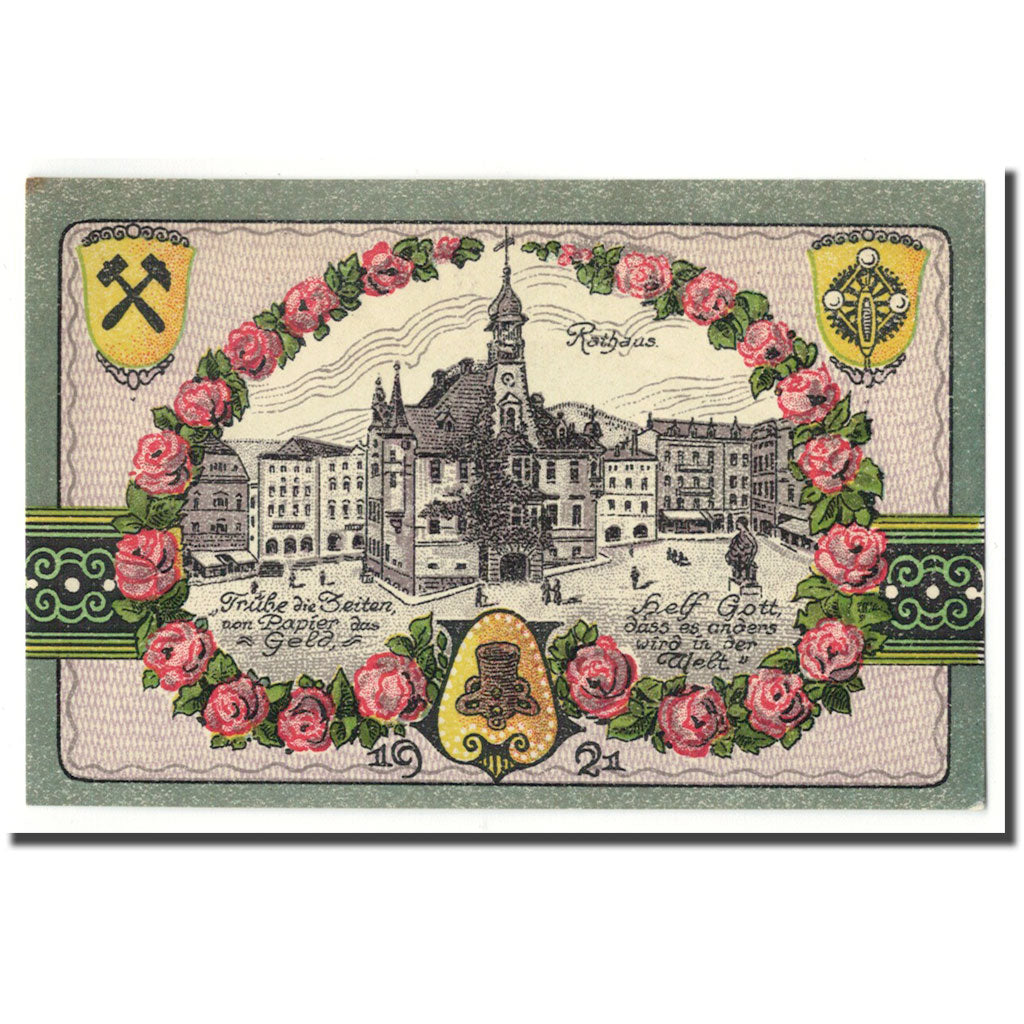 Banknote, Germany, Neurode, 50 Pfennig, paysage, 1921, UNC(63), Mehl:958.1