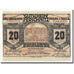 Geldschein, Österreich, Ferschnitz, 20 Heller, Eglise, 1920, 1920-04-05, UNZ-