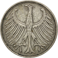 Moneta, GERMANIA - REPUBBLICA FEDERALE, 5 Mark, 1951, Hambourg, BB, Argento