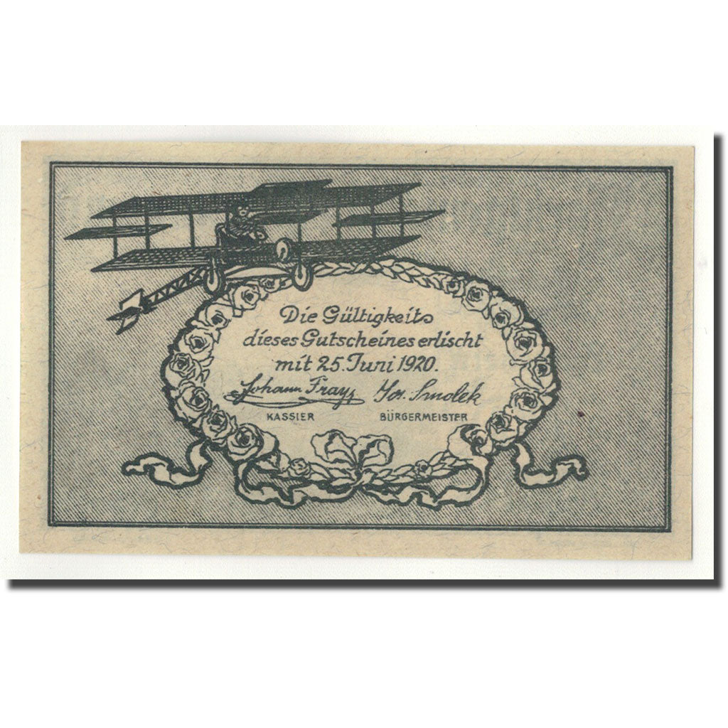 Banknote, Austria, Fischamend, 20 Heller, paysage, UNC(63), Mehl:202.1