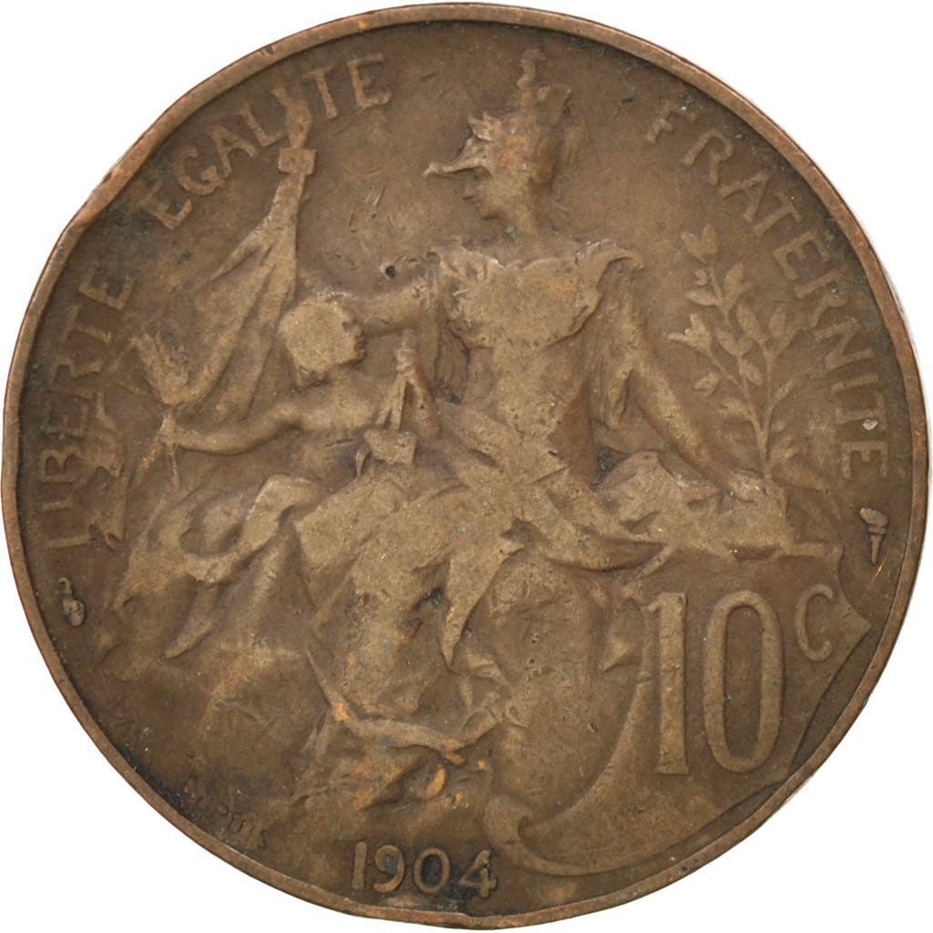 IIIème République, 10 Centimes Daniel-Dupuis, 1904, Paris, Gadoury 277