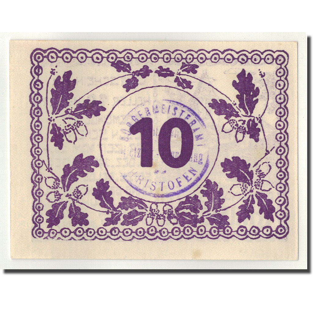 Geldschein, Österreich, Christofen, 10 Heller, gland, 1920, 1920-12-31, UNZ-