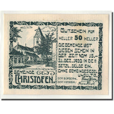 Banknote, Austria, Christofen, 50 Heller, gland, 1920, 1920-12-31, UNC(63)